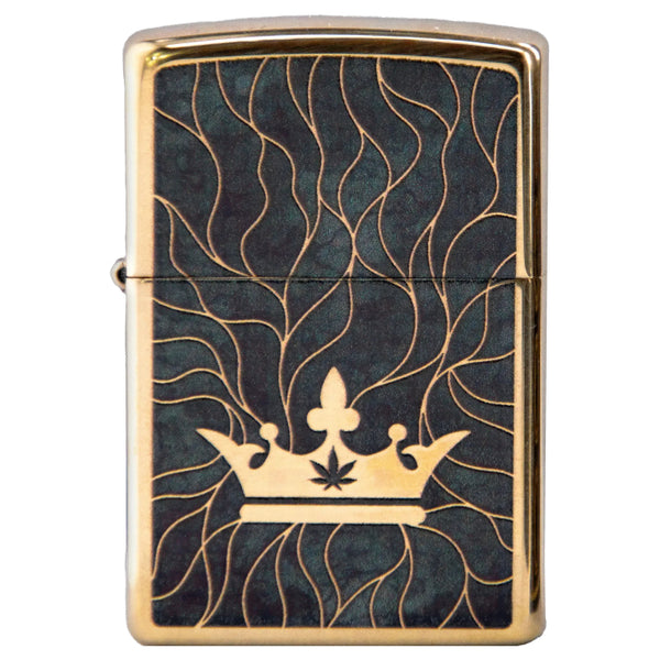 Queen of Bud Black Obsidian Mosaic Zippo Lighter – Grasscity USA
