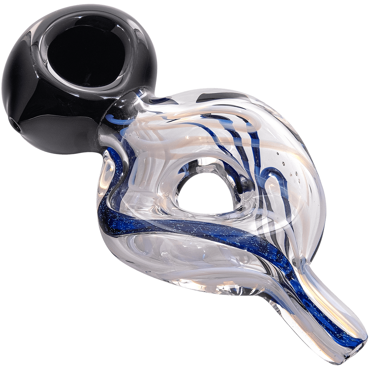 A close-up view of the Dichro Donut Slime Hand Pipe, showing its colorful, rounded design against a plain white background.