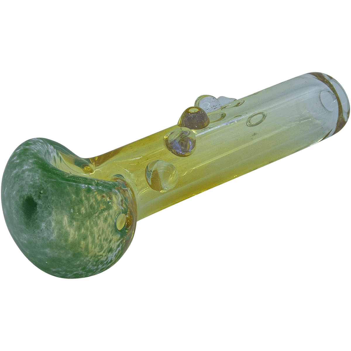 A side view of the “Razorback” Silver Fumed Mini Spoon, showcasing its curved shape and silver sheen against a plain white background.