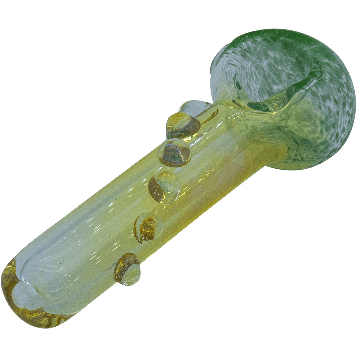 A side view of the “Razorback” Silver Fumed Mini Spoon, showcasing its curved design and silver accents against a plain white background.