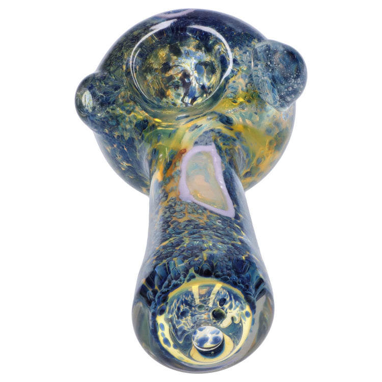 GC Frit Eye Spoon Pipe - 4.5 in.
