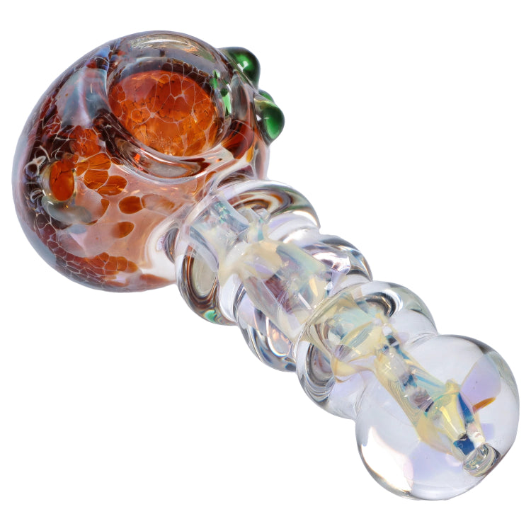 GC Frit Head with Marbles Spoon Pipe - 5 in.