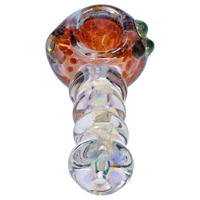 GC Frit Head with Marbles Spoon Pipe - 5 in.