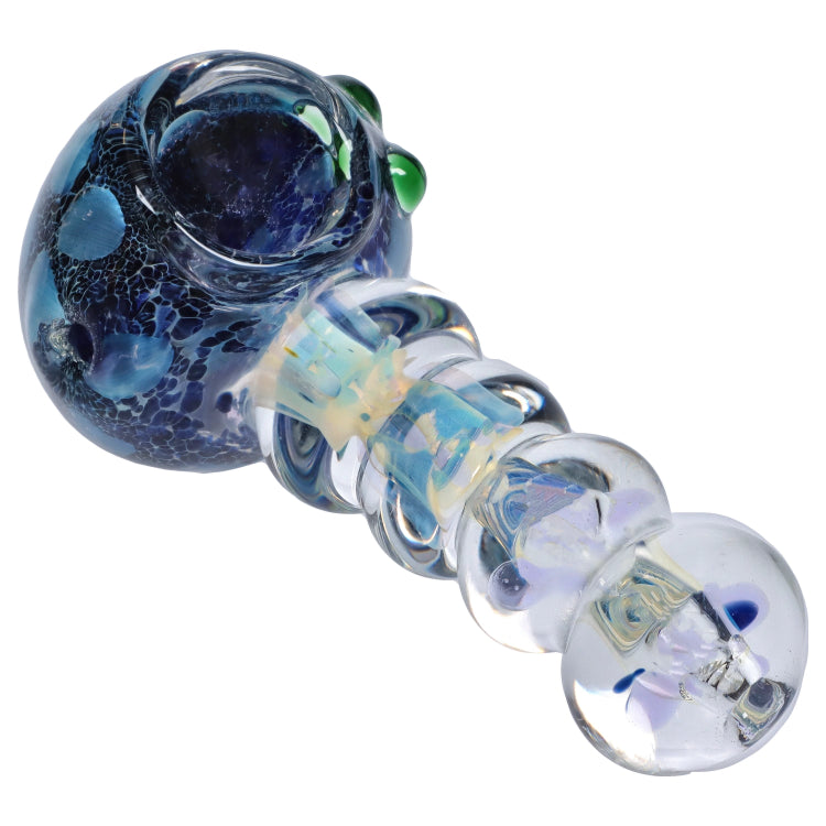 GC Frit Head with Marbles Spoon Pipe - 5 in.