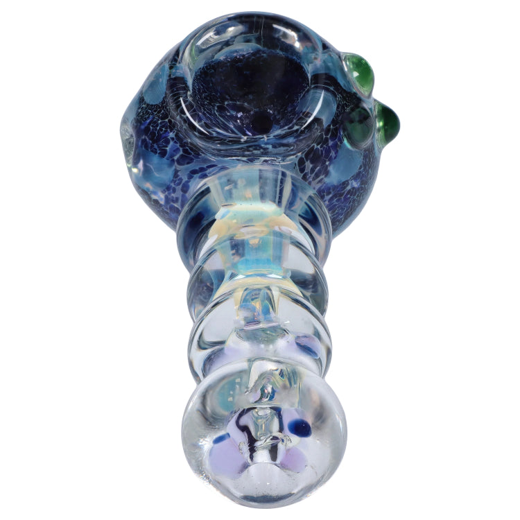 GC Frit Head with Marbles Spoon Pipe - 5 in.