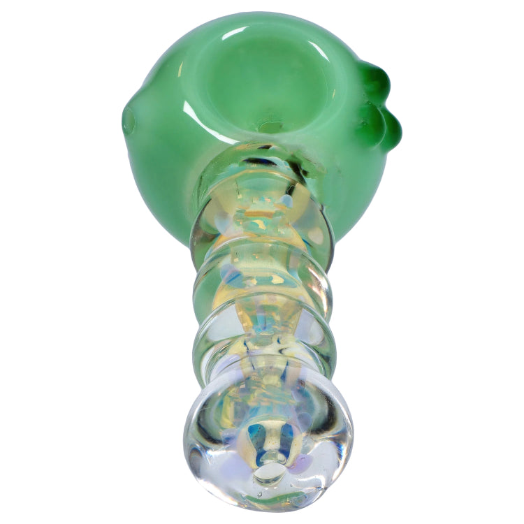 GC Frit Head with Marbles Spoon Pipe - 5 in.