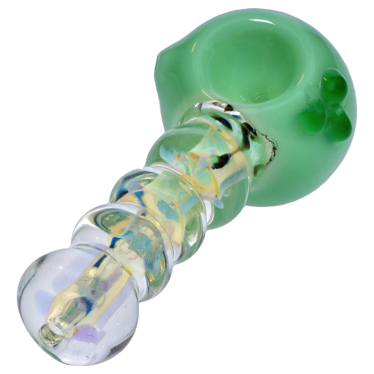 GC Frit Head with Marbles Spoon Pipe - 5 in.