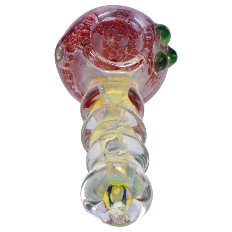 GC Frit Head with Marbles Spoon Pipe - 5 in.