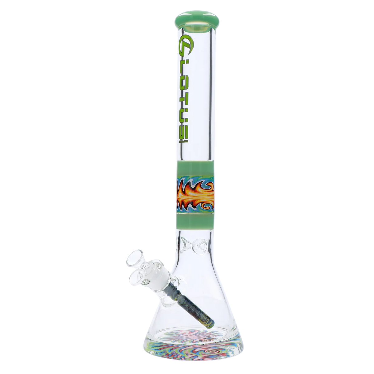Lotus 9mm Wig Wag Bong - 18 in.
