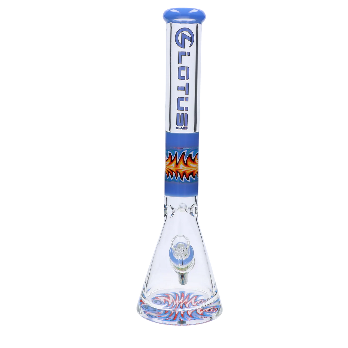 Lotus 9mm Wig Wag Bong - 18 in.