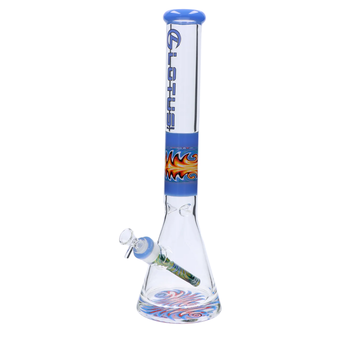 Lotus 9mm Wig Wag Bong - 18 in.