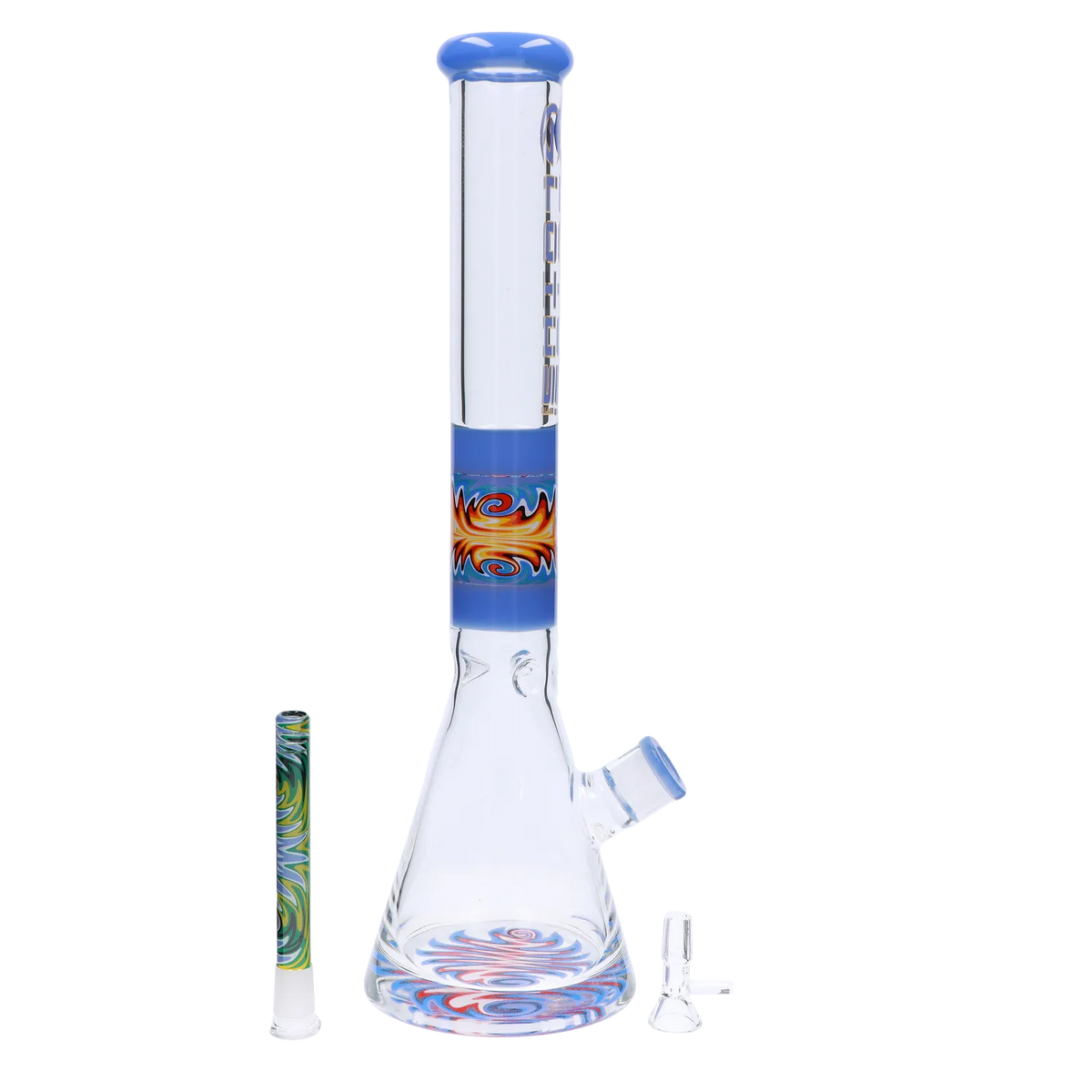 Lotus 9mm Wig Wag Bong - 18 in.