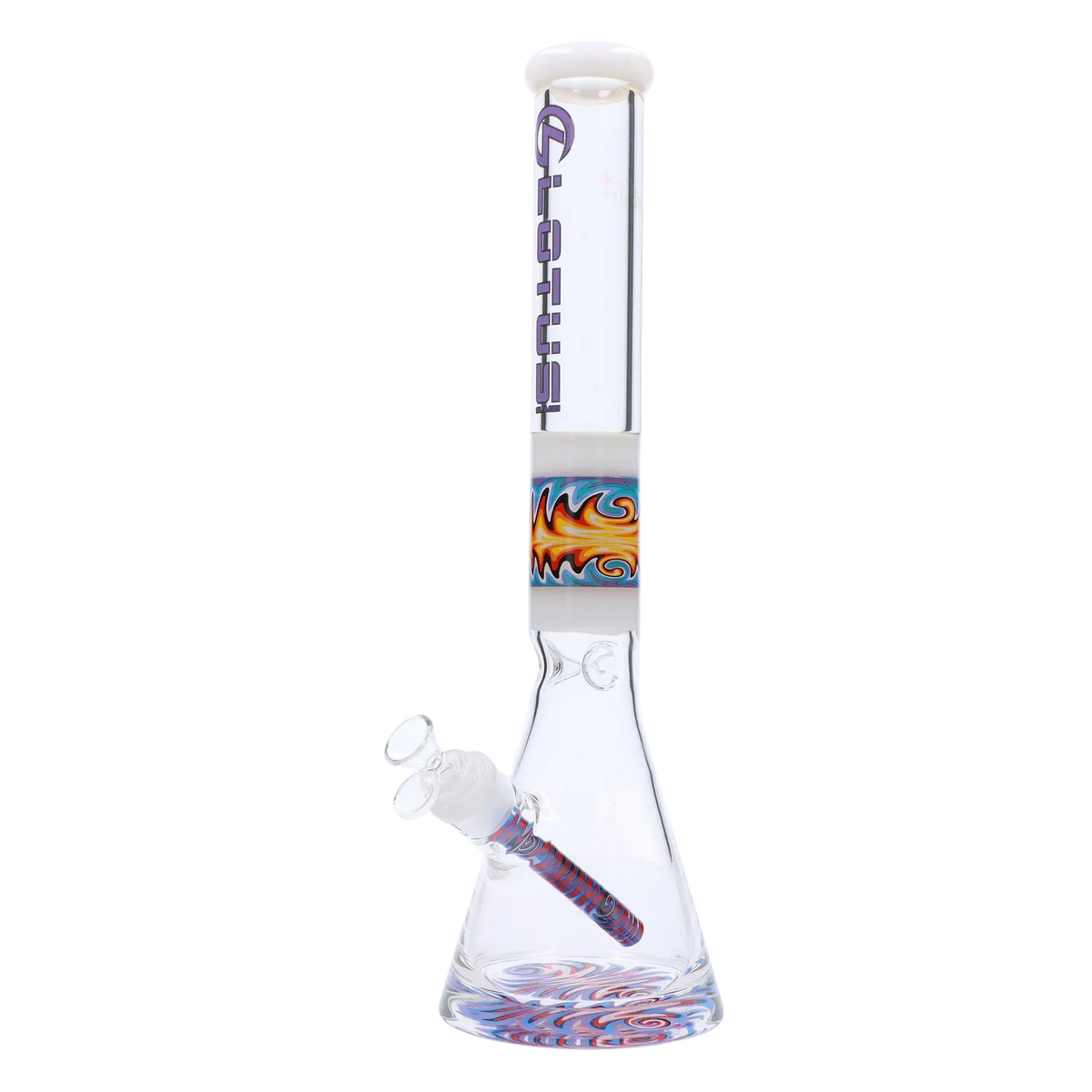 Lotus 9mm Wig Wag Bong - 18 in.