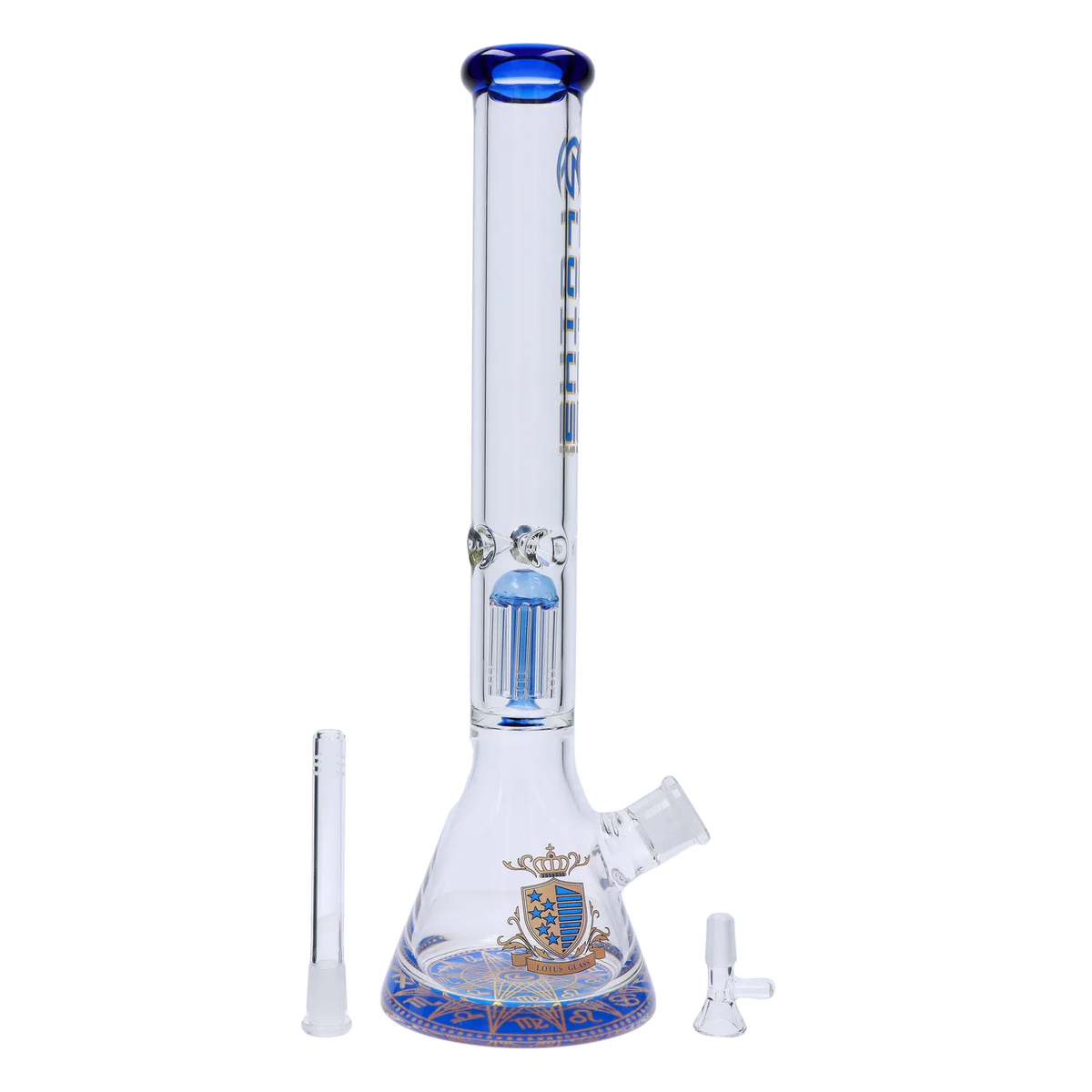 Lotus 9mm Bong with Tree Perc - 18 in.