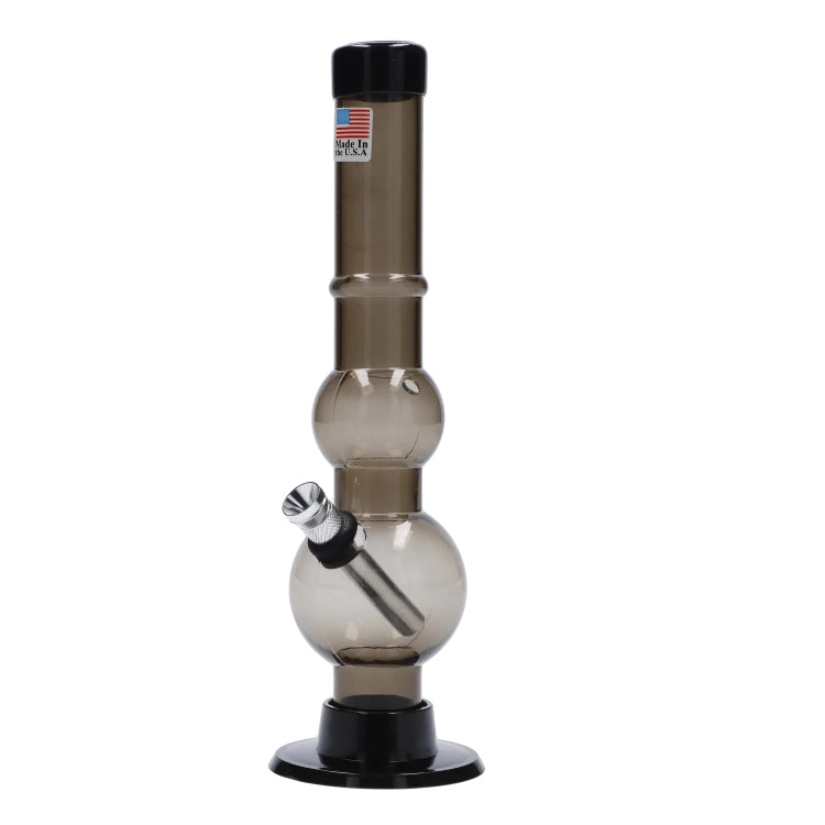 JM Plastics Double Bubble with Grip and Carb Hole Acrylic Bong - 8