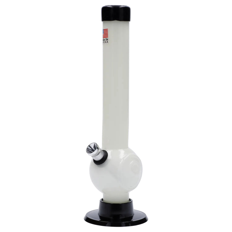 JM Plastics Magic 8 Ball Base with Carb Hole Acrylic Bong - 8 in.