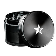 Famous X 4-Part Aluminum Herb Grinder | 50 mm | Black
