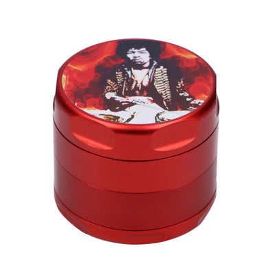 Famous Design 4-Part Magnetic Aluminum Jimi Fire Herb Grinder