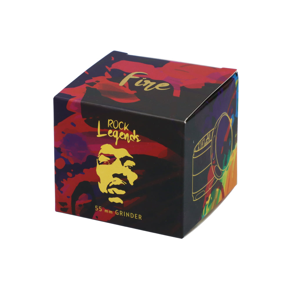 Famous Brandz 4-Part Magnetic Aluminum Jimi Fire Grinder | Box