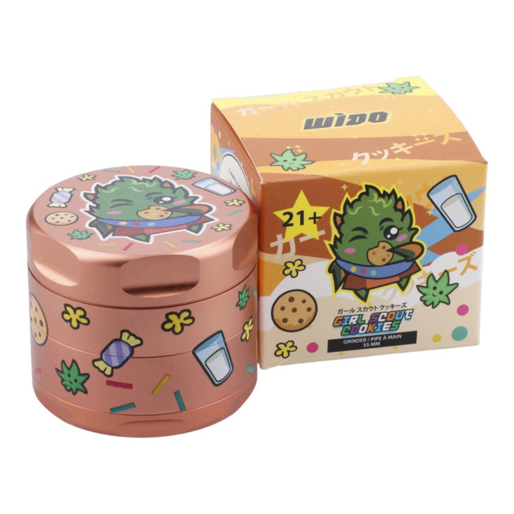 Wido 4-Part Strain Aluminum Grinder | Girl Scout Cookies | box