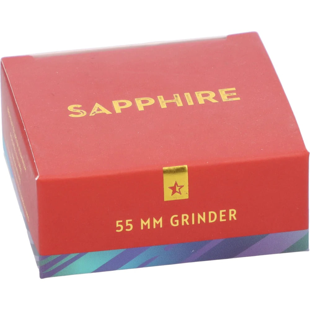 Famous X 1 Stage Herb Grinder | Sapphire | box