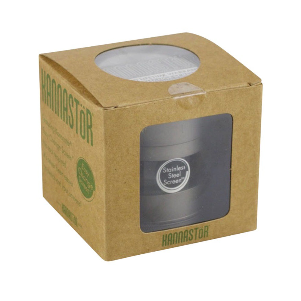 Kannastör 2.2 inch Gunmetal Jar Body 4-part Grinder | in box