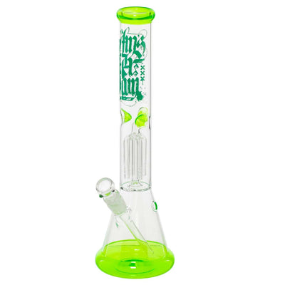 Amsterdam Glass Beaker Ice Bong with 4-Arm Tree Percolator