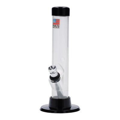 JM Plastics Mini Matching Straight Tube with Carb Hole Acrylic Bong - 6 in.