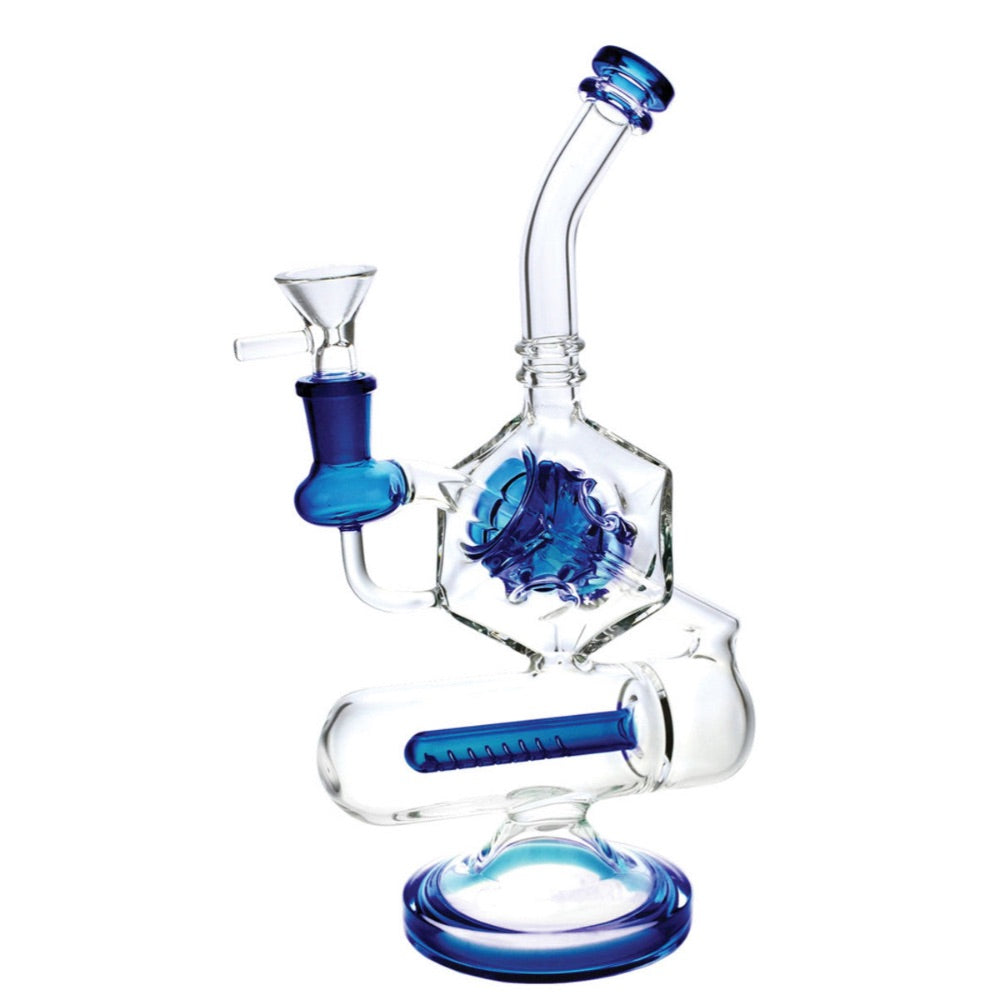 The Pandora Inception Cube Capsule with Inline Perc | Blue