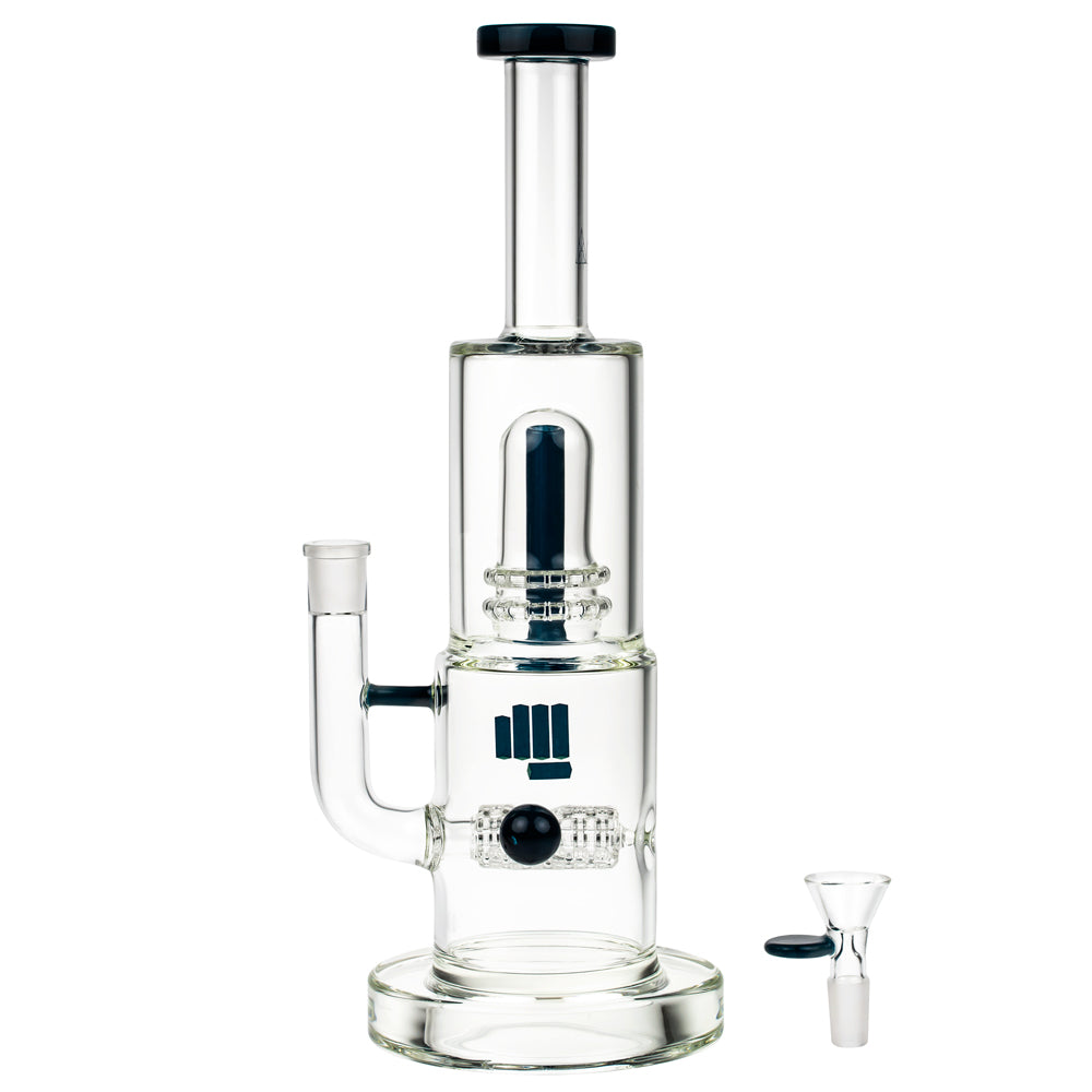 Snoop Dogg Pounds Mothership Double Perc Bong | Blue - Herb Bowl Included 