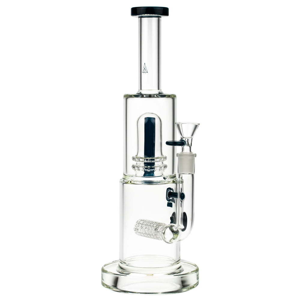 Snoop Dogg Pounds Mothership Double Perc Bong | Blue - Side View 1