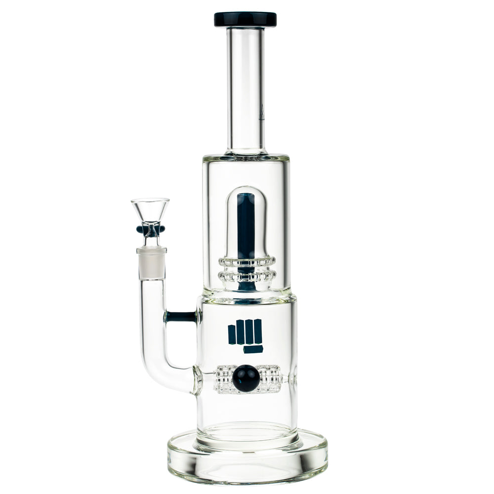 Snoop Dogg Pounds Mothership Double Perc Bong | Blue - Side View 3