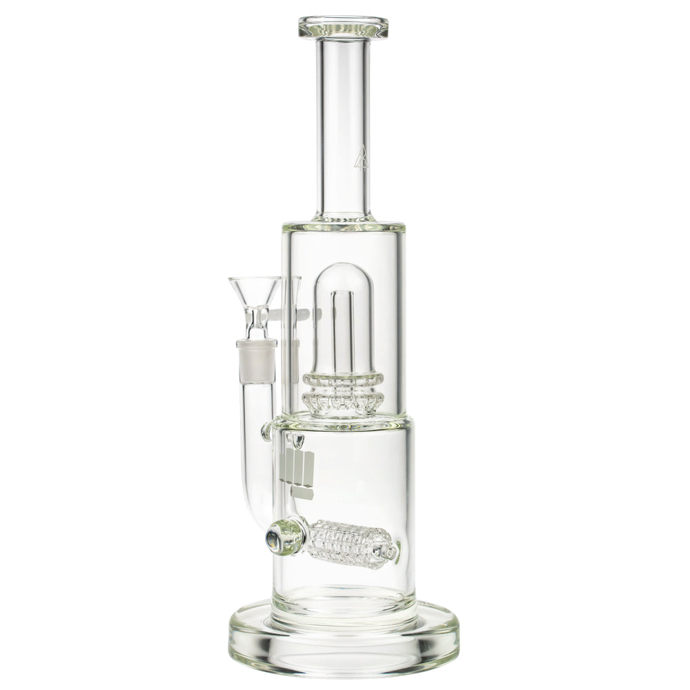 Snoop Dogg Pounds Mothership Double Perc Bong | Clear - Side View 4