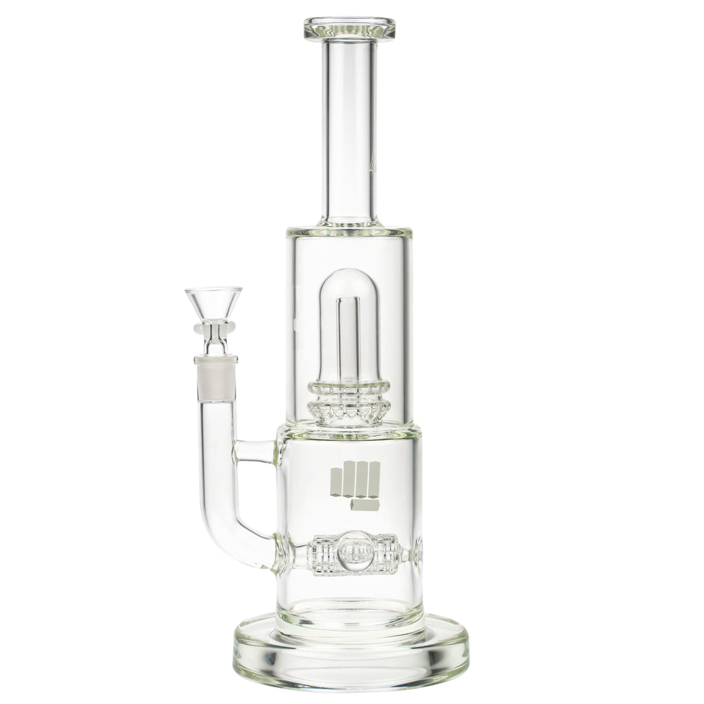 Snoop Dogg Pounds Mothership Double Perc Bong | White - Side View 3