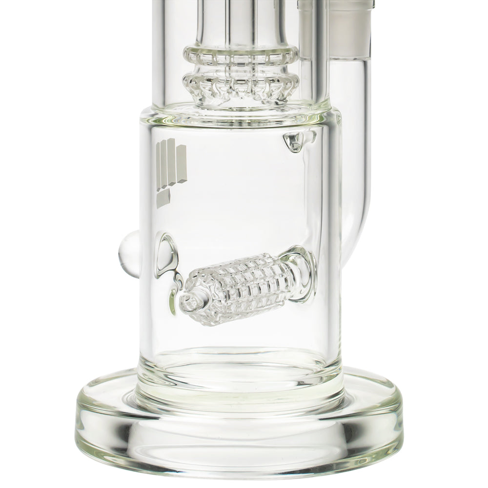 Snoop Dogg Pounds Mothership Double Perc Bong | Clear - Close Up Bottom