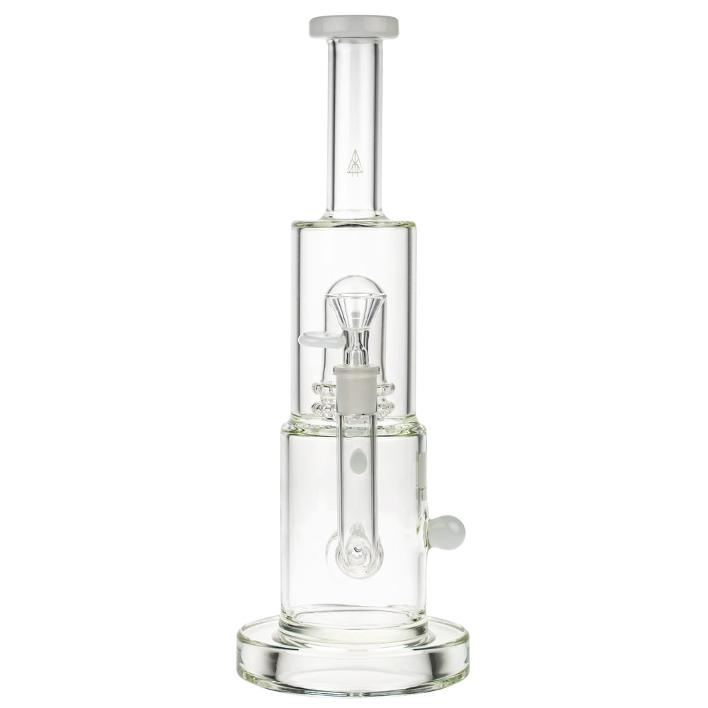Snoop Dogg Pounds Mothership Double Perc Bong | White - Front View 