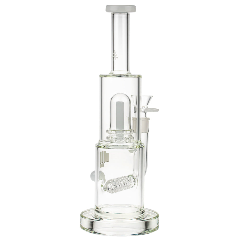 Snoop Dogg Pounds Mothership Double Perc Bong | White - Side View 5
