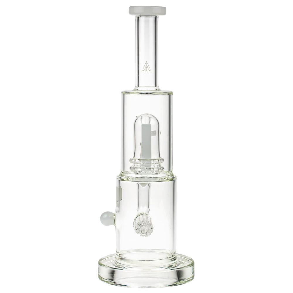 Snoop Dogg Pounds Mothership Double Perc Bong | White - Back View 