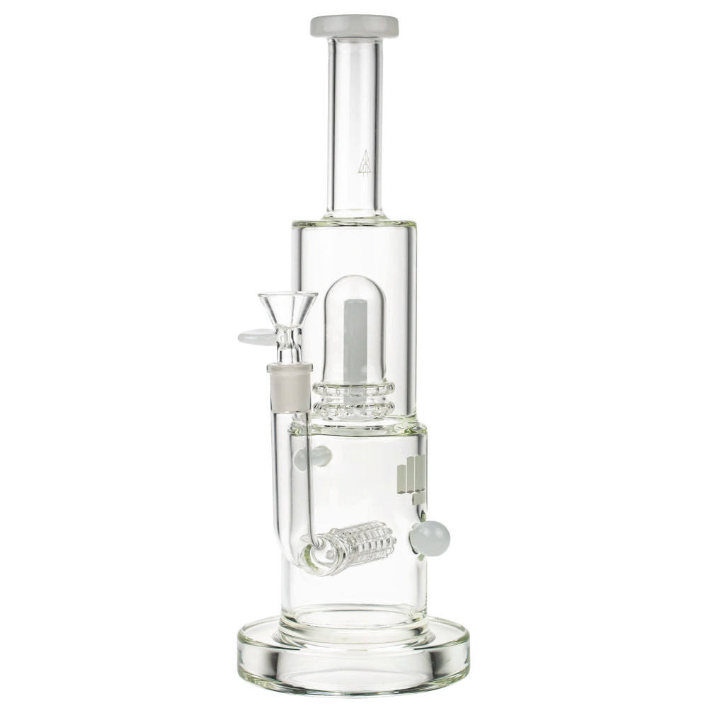 Snoop Dogg Pounds Mothership Double Perc Bong | White - Side View 2