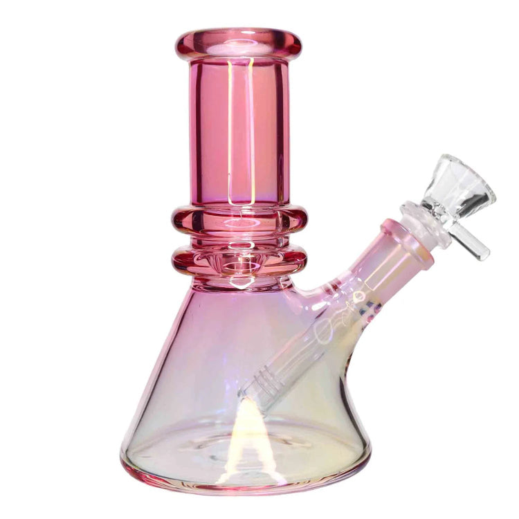 GC Heavy Iridescent Beaker Water Pipe - 6 in.