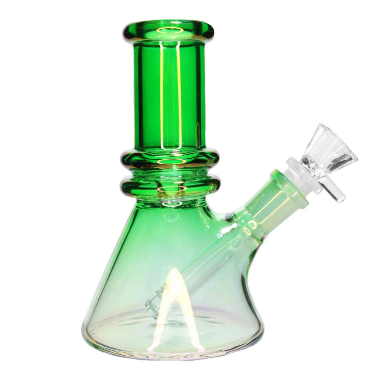 GC Heavy Iridescent Beaker Water Pipe - 6 in.