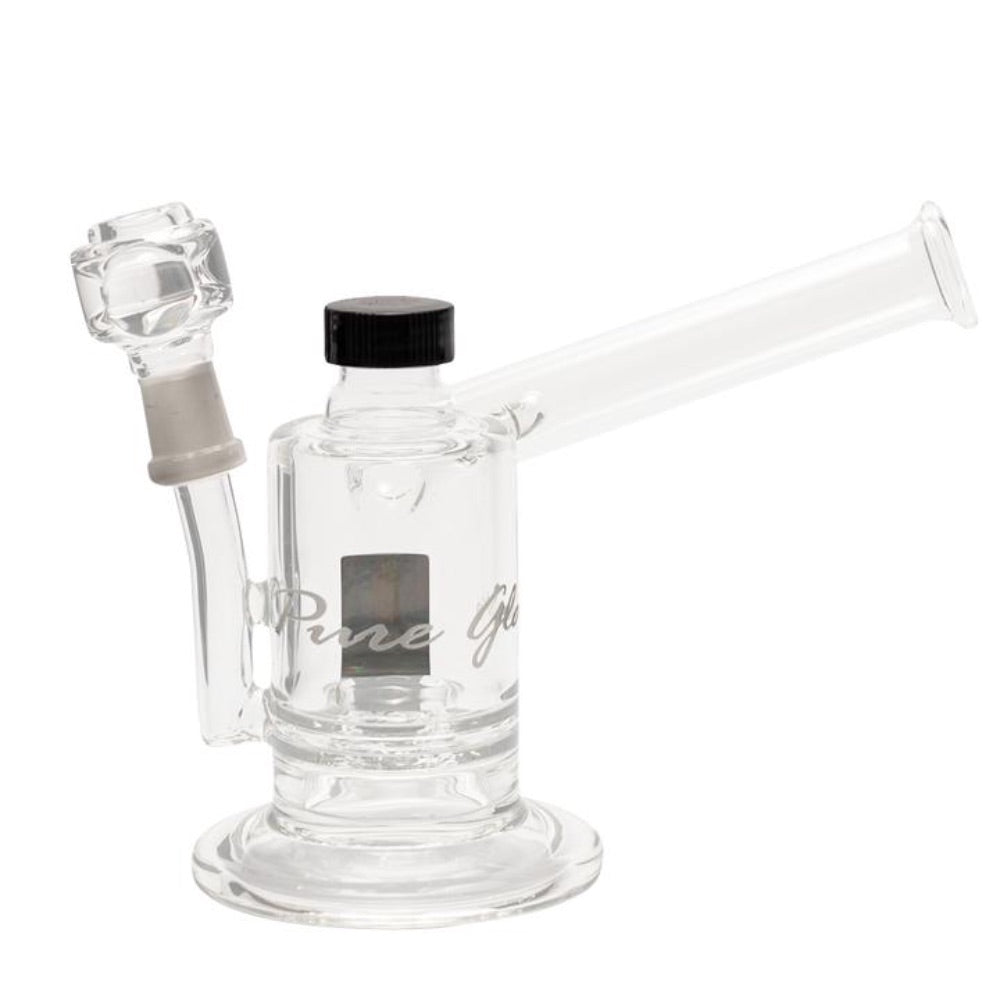 Pure Glass Magma V Hybrid Perc Dab Rig with Storage Unit | 6 Inch | side view 5
