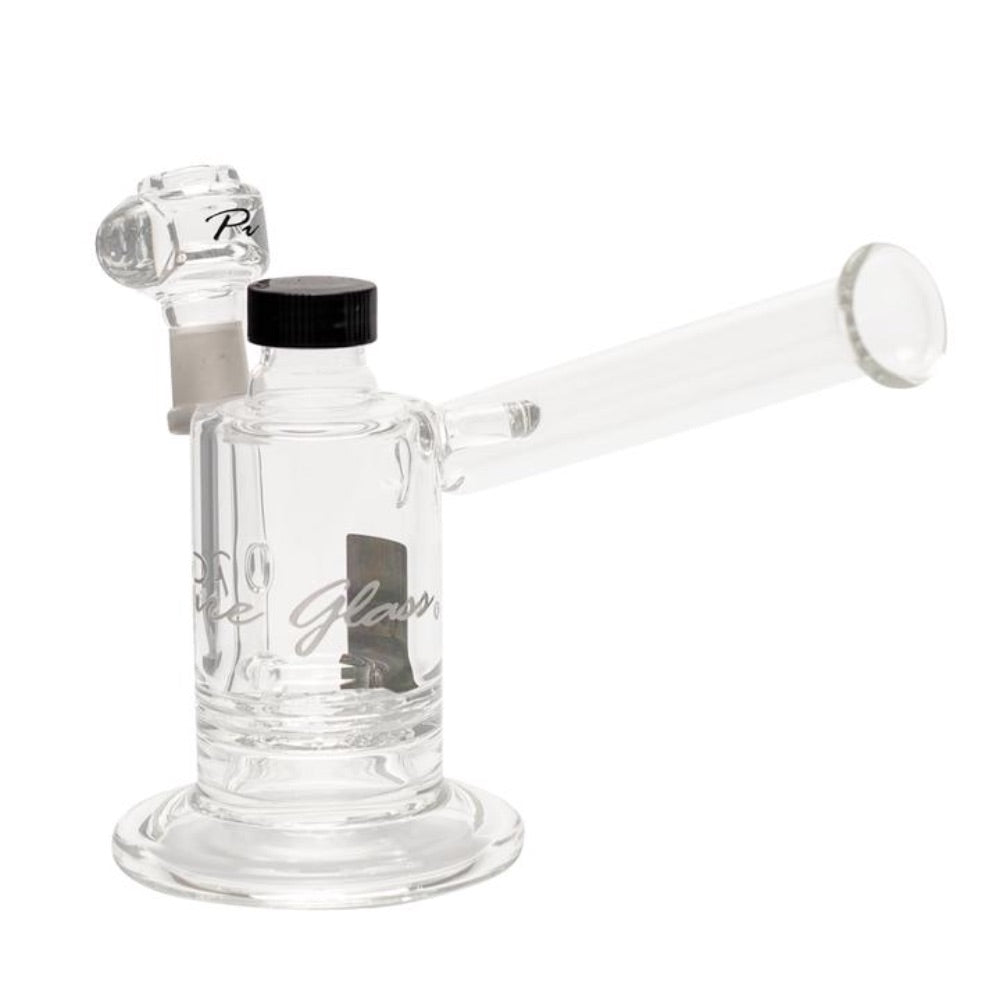 Pure Glass Magma V Hybrid Perc Dab Rig with Storage Unit | 6 Inch | side view 1