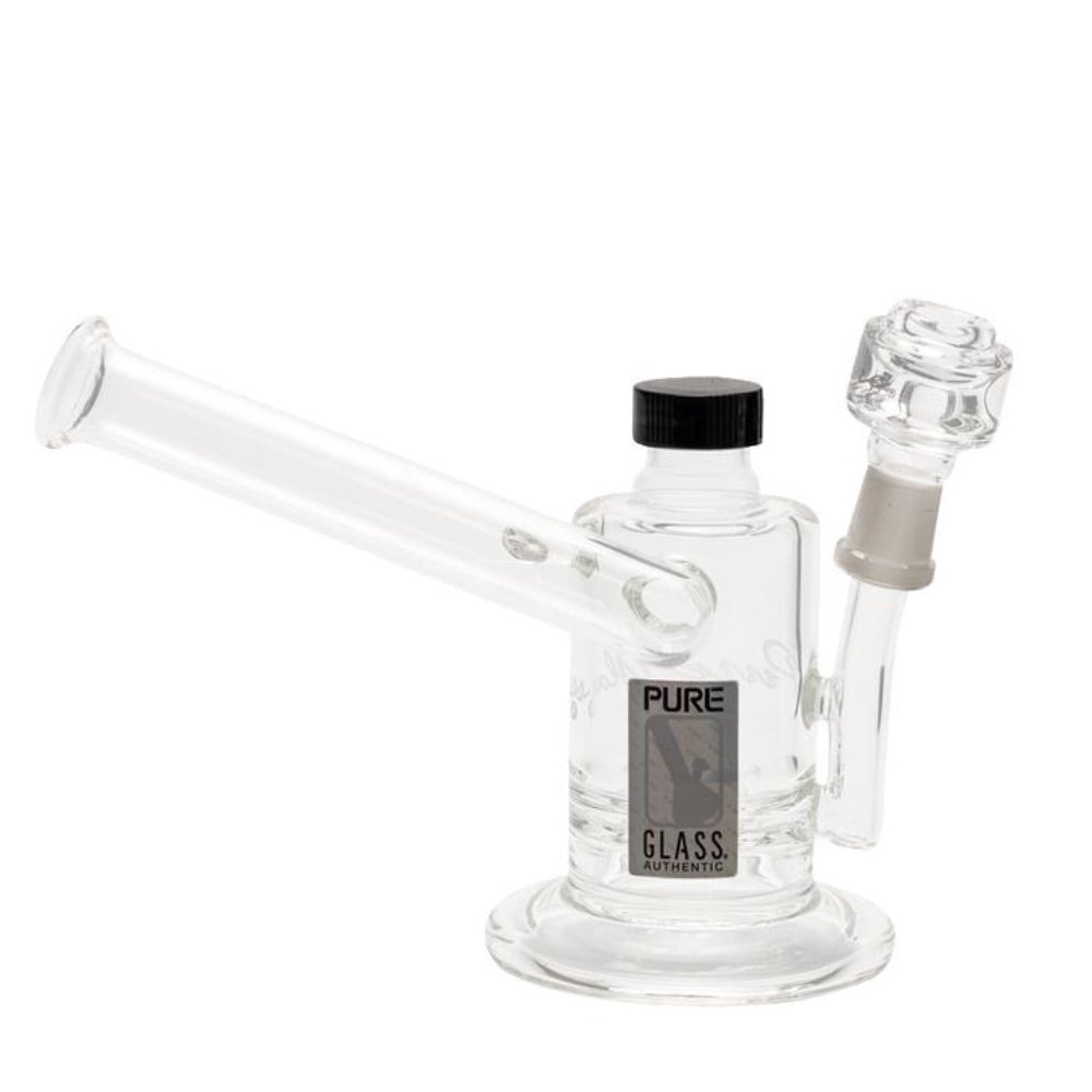 Pure Glass Magma V Hybrid Perc Dab Rig with Storage Unit | 6 Inch | side view 3