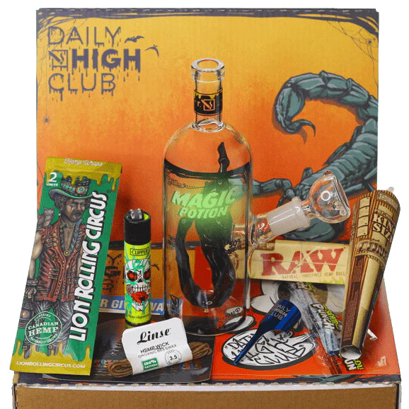 Daily High Club October 2020 Spooktober Scorpion Smoking Box