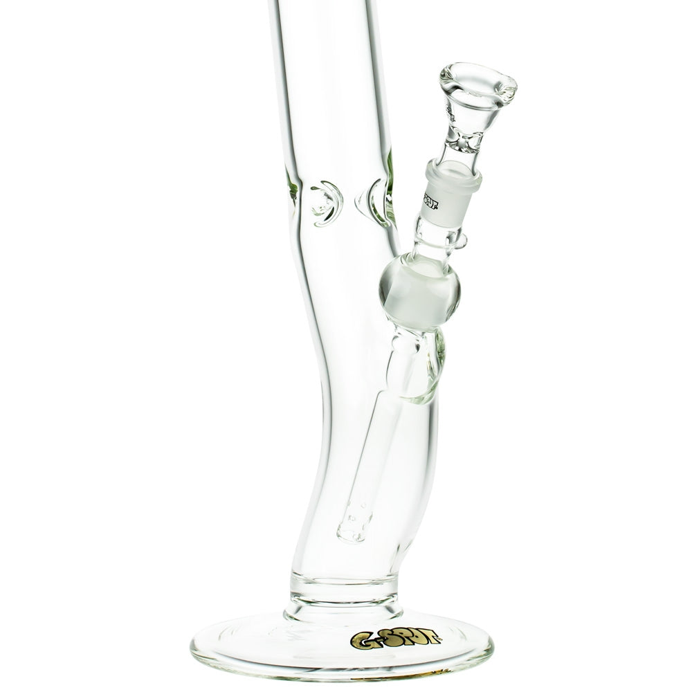G-Spot Glass Hangover Ice Bong with Real Gold Logo | 50 cm - Stable Round Foot 
