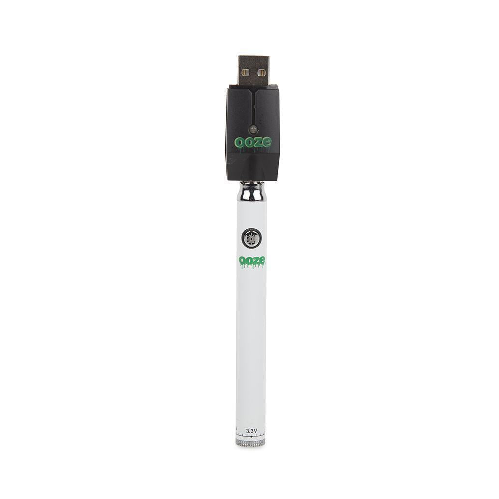Ooze Slim Twist Battery with Charger | White