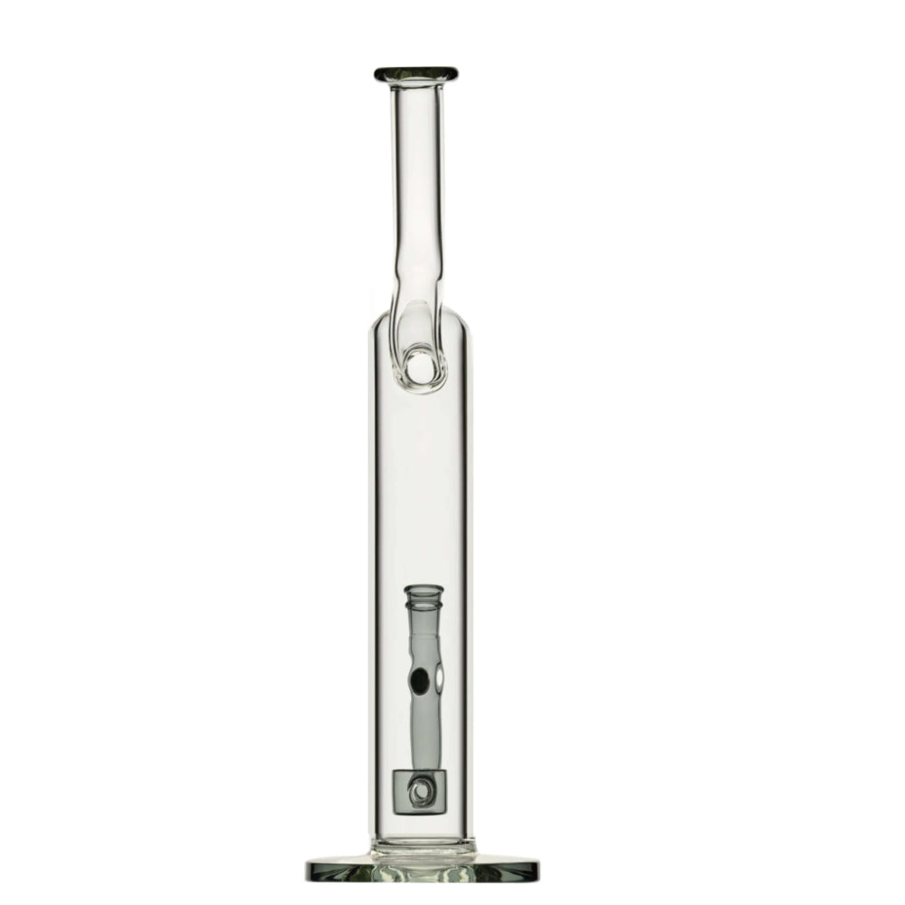 Calibear Flower of Life Natty Bong | Transparent Black | Back view