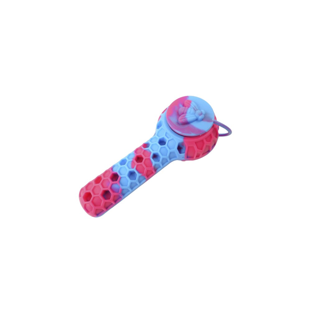 Cloud 8 Silicone 2 in 1 Honey Bee Hand Pipe & Vapor Straw | Style 3