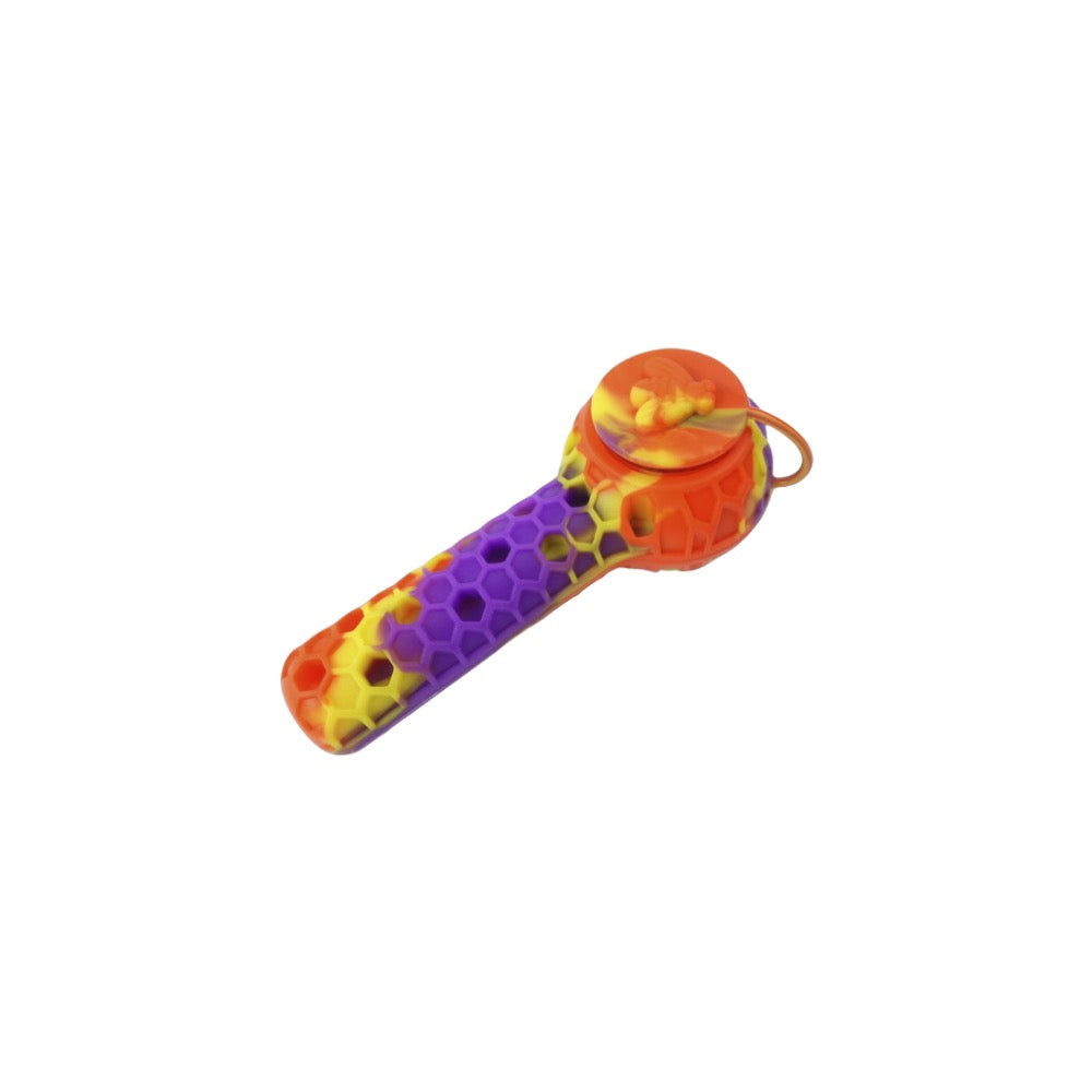 Cloud 8 Silicone 2 in 1 Honey Bee Hand Pipe & Vapor Straw | Style 7